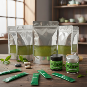 Toptan özel özel etiket japon organik toz yeşil çay çay tozu tören sınıf ince yeşil çay tozu - Product Image 3