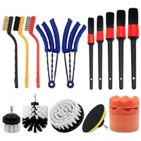 Brosse de nettoyage de jantes, accessoires auto, kit de nettoyage de voiture, ensemble de brosses de detailing pour lavage auto, outil de nettoyage, brosse à jantes, nettoyage intérieur