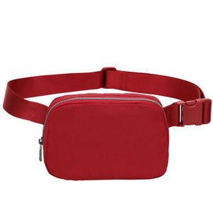 Women's 024 Chest Bag Custom Nylon Belt Cross Body Waist Sport Workout <b>Running</b> <b>Dog</b> Bum Bag Fanny Packs-Box Shape - Product Image 4