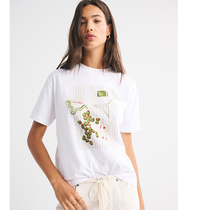 LEDUO Customized Best Selling Casual <b>White</b> T-Shirt <b>Card</b> Print Crew Neck Short Sleeve Top - Product Image 1