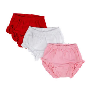 All'ingrosso cotone 100% Bloomers per neonati con bottoni personalizzati abbigliamento per <span class=keywords><strong>neonata</strong></span> 0-3 mesi copri pannolini per bambini - Product Image 1