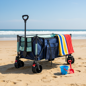 Carrito Plegable Keenz para Exteriores, Carrito de Playa con Nevera y Ruedas Grandes - Product Image 5