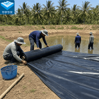 Matériau de géomembrane OBOR pour les étangs à poissons et crevettes en Oman