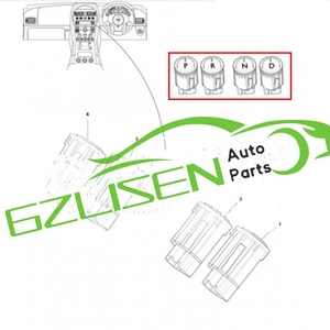 Cho <span class=keywords><strong>Aston</strong></span> <span class=keywords><strong>Martin</strong></span> Db9 <span class=keywords><strong>DBs</strong></span> Rapide V8 thuận lợi Vanquish giao diện điều khiển Shift bánh Bảng điều khiển P R D N nút bộ phận cơ thể sản phẩm - Product Image 6