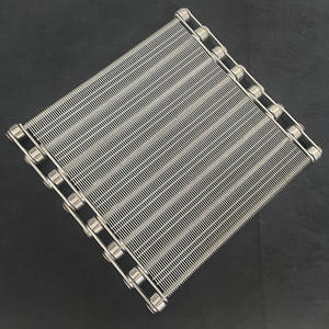 Patates üretim hattı için üretici paslanmaz çelik göz bağlantı tel örgülü konveyör - Product Image 3