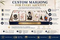 Mahjong Americano de Lujo Personalizado Purple Paris Styles de 160 Fichas, Multicapa de Jade Flotante, para Viajes, Entretenimiento, Deportes y Vacaciones