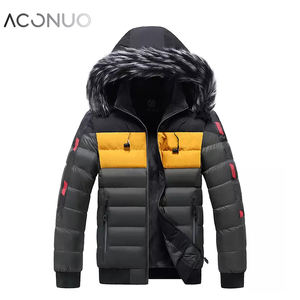 Зимняя куртка с капюшоном с меховым воротником и наушником, ветровка с капюшоном, куртка-пуховик на молнии - Product Image 3