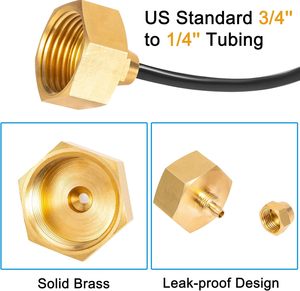 Vườn <span class=keywords><strong>Hose</strong></span> Adapter rắn brass tiêu chuẩn 3/4 "Nữ chủ đề để 1/4" Ống Adapter cho vòi nước chuyển đổi 3/4 "vườn <span class=keywords><strong>Hose</strong></span> - Product Image 3
