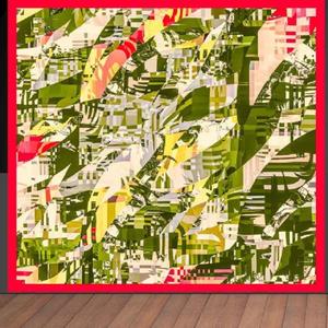 100% Polyester Digital <b>Printed</b> Winter Argyle Animal <b>Leopard</b> and Dot Pattern Canvas Bandana - Product Image 6