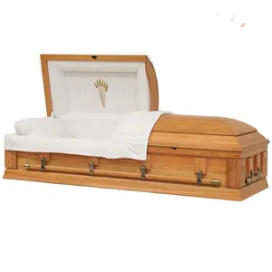 TD-A47 <span class=keywords><strong>Prix</strong></span> <span class=keywords><strong>d</strong></span>'usine bon marché <span class=keywords><strong>Cercueil</strong></span> de luxe en bois massif de haute qualité pour les services funéraires en provenance de Chine - Product Image 1