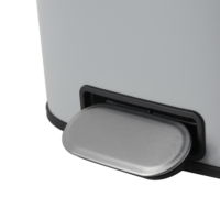 Poubelle d'extérieur en acier inoxydable, pédale de salle de bain, poubelle WBS076