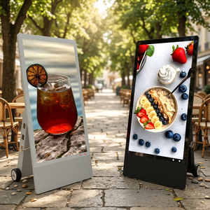 New Hot 43 Inch Movable Wireless Use Battery Powered Screen Outdoor 1800nits Brightness LCD Advertising Player - Product Image 1