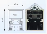 Cierre Automático de Puerta Magnético Inteligente PTA DOOR, Modelo K-60-19, Motor DC Maglev, Sistema Industrial Silencioso y Suave