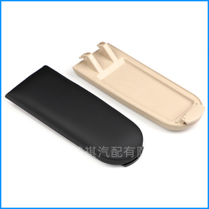 Couverture de boîte d'accoudoir central en cuir beige et noir, rangement pour Skoda Fabia Lavida Santana Jetta Polo Rapid - Product Image 1
