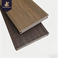 Planches de terrasse en WPC à relief gaufré, noyau solide, co-extrudées, résistantes à l'humidité et aux UV, pour patio, resort et allées.