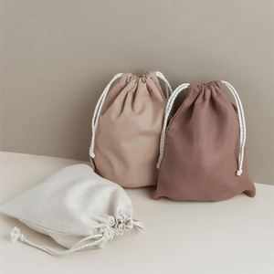 Wholesale Custom Print Eco-Friendly Canvas Cotton Linen Draw <b>String</b> <b>Bags</b> Gift Packaging Custom Logo Small Dust Drawstring <b>Bag</b> - Product Image 2