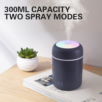 Humidificateur d'air portable LED de haute qualité avec pulvérisation de brume, logo personnalisé, double humidification, diffuseur d'huiles essentielles, rechargeable, en plastique