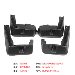 Guardabarros para Subaru Outback 2010-2020, Protectores de Neumáticos Delanteros y Traseros de Plástico, Color Negro - Product Image 4