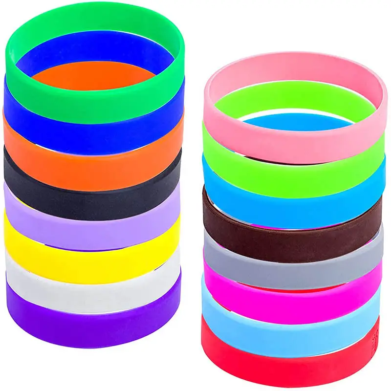 Silicone wristband glow-in-the-dark wrist band with concave word segment convex word sports bracelet