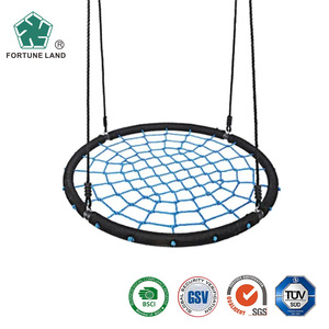 Ayunan <span class=keywords><strong>Patio</strong></span> Logam Satu Kursi dengan Desain Modern dan Bantal Tahan Air untuk Dewasa dan Anak-Anak Penggunaan Luar Ruangan - Product Image 2