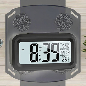 T514 cổ điển chương châu thời gian Relojes Trắng <span class=keywords><strong>LCD</strong></span> đồng hồ kỹ thuật số ngày hẹn giờ nhỏ LED phòng ngủ báo động Lịch Đài phát thanh - Product Image 3