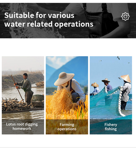 <span class=keywords><strong>Cuissardes</strong></span> de pêche en nylon pour hommes et <span class=keywords><strong>femmes</strong></span> avec poche de poitrine en PVC Équipement de plein air imperméable comprenant des bottes en <span class=keywords><strong>caoutchouc</strong></span> - Product Image 4