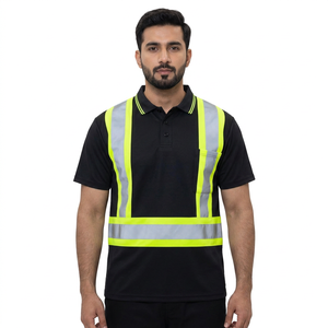 Camiseta de Seguridad Reflectante de Alta Visibilidad Personalizada 2026, Unisex, de Poliéster, con Logotipo Impreso Personalizado, Cinta Reflectante - Product Image 1