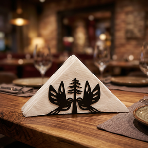 Nordic Style Paper <b>Napkin</b> <b>Holder</b> With Tree And Birds Design Handmade Tissue Box Stand - Product Image 1