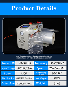 Fourniture de 2025 nouvelle Machine d'emballage de rouleau de coussin à bulles d'<span class=keywords><strong>air</strong></span> portable améliorée pour remplir le coussin à bulles d'étanchéité pour les remplisseurs de chaussures - Product Image 5