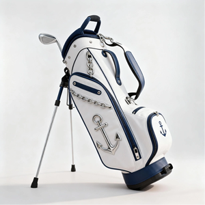 Sac de golf professionnel personnalisé en cuir PU imperméable, durable, grande capacité, simple, portable, unisexe, pour le golf en plein air - Product Image 2