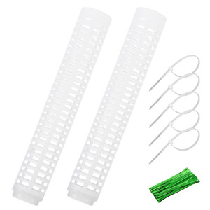 wholesale hot selling Stackable Transparent Plastic Moss Pole Indoor Plant Stakes, for Indoor Plants Plant Pots