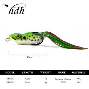 कस्टम फैक्ट्री टॉपवाटर पीवीसी 40 सेमी 7 जी 3 डी सजीव आंखें नरम चारा मेंढक का लालच मछली पकड़ने का कूद मेंढक का लालच हुक के साथ - Product Image 2