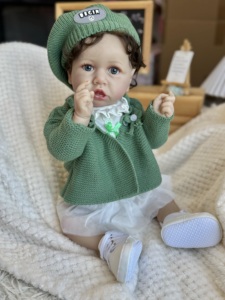 Muñeca <span class=keywords><strong>Reborn</strong></span> Africana <span class=keywords><strong>Bebe</strong></span> Recién Nacida Realista Personalizada, Carrito de Cocina Miniatura de Ladrillos, Muñeca de Arte, Muñeca <span class=keywords><strong>Reborn</strong></span> Masculina, Juguete Suave, Muñeca de Moda, Material de Vinilo Lavable - Product Image 6