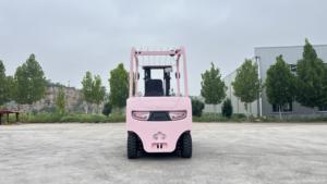 Montacargas Eléctrico de 3 Toneladas de Alta Calidad, Color Rosa, con Batería de Litio, con Certificación CE y Soporte Posventa - Product Image 6