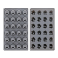 Moule à décoration de gâteaux en forme de framboise SILIKOLOVE, personnalisable en usine, 24 cavités, LFGB, antiadhésif, sans BPA, moules à bonbons en silicone