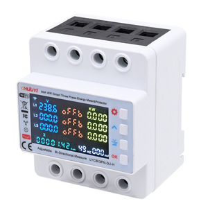 Chliuyi 80A Wifi Smart Three Phase Energy Meter Protector With Built In 3 Relays For Industrial Use - Product Image 4