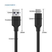 Kabel Data USB Tipe C, kabel USB Tipe C 10Gbps, Transfer Data kabel tipe-c 3.2 Gen2, kabel Hard Disk 3A PD 60W, pengisian daya Cepat