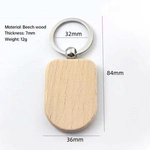 Lazer kazınmış ahşap anahtarlıklar boş dikdörtgen elmas ev tasarımı kişiselleştirilmiş DIY hatıra deri ve Metal malzeme ile - Product Image 6