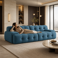 Ensemble de canapés carrés modernes en tissu YUANCHANG avec pieds en acier inoxydable, meubles de salon