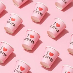 Gobelets en papier personnalisés avec revêtement aqueux imprimé, recyclés, à double paroi, jetables, 12 oz, pour la vente de Noël - Product Image 3