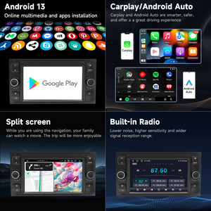 7 "<span class=keywords><strong>Ford</strong></span> Transit 2 Din Android autoradio multimédia sans fil GPS WIFI DSP BT Android Auto Radio DVD stéréo multimédia - Product Image 5