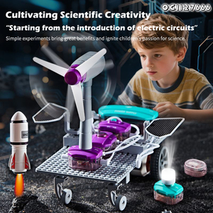 Pädagogische Spiele für körperliche Aktivität Elektronische Bausteine Musikspiel zeug Led Light Circuit Board Science Experiment Kit für Kinder - Product Image 5