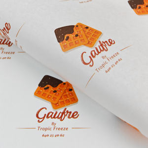 Wholesale Greaseproof Food <b>Wrapping</b> <b>Paper</b> Custom Printed Logo Single Oil-Resistant Burger Sandwich Packaging <b>Paper</b> for Deli - Product Image 4