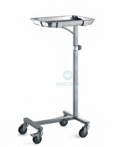 Direct usine bon prix hôpital Instrument pliable en acier inoxydable chirurgical Mayo Table chariot à levier unique Double bras - Product Image 2