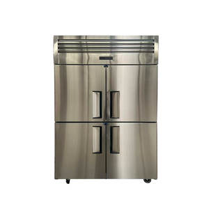 Réfrigérateur commercial vertical à double porte en acier inoxydable, réfrigérateur-congélateur - Product Image 4