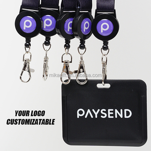 Logo personnalisé <span class=keywords><strong>Cordon</strong></span> élastique rond <span class=keywords><strong>Cordon</strong></span> <span class=keywords><strong>cordon</strong></span> lanière <span class=keywords><strong>porte</strong></span>-clés en tissu haute résistance <span class=keywords><strong>avec</strong></span> bobine de <span class=keywords><strong>badge</strong></span> - Product Image 2