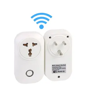 UK/France/Japan/Isreal/Italy wifi smart home plug ABS Enclosure power alexa electrical wall socket