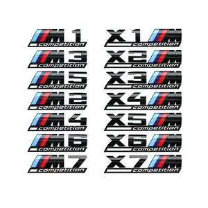 Abs M Logo Auto 3d M Wedstrijdsticker Abs Embleem Badge Styling Sticker Voor Bmw X 1X2X3X4X5X6 M 1 M2 M3 M4 M5 M6 E39 E46 E90 E