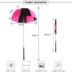 Ultimate Protection Clubs Large Fiberglass Ribs Golf Bag <b>Umbrella</b> with UV Coating for Sunny Courses - Product Image 5