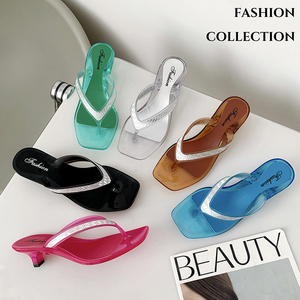 Young Women Ladies <strong>Jelly</strong> slippers Shiny Rhinestone Fashion <strong>Jelly</strong> Slipper Women <strong>Flip</strong> <strong>Flops</strong> - Product Image 1